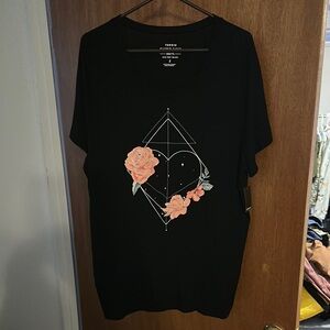 Torrid Black Graphic Relaxed Tee